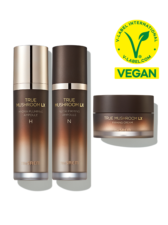 THE SAEM True Mushroom LX Firming Pro Ampoule Set (2xAmpoule+Cream) | Kool Seoul