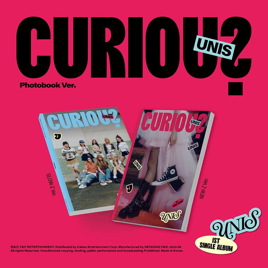 Unis - 1st Album [Curious] (Photobook Ver.) (ランダム) - Kpopアルバム