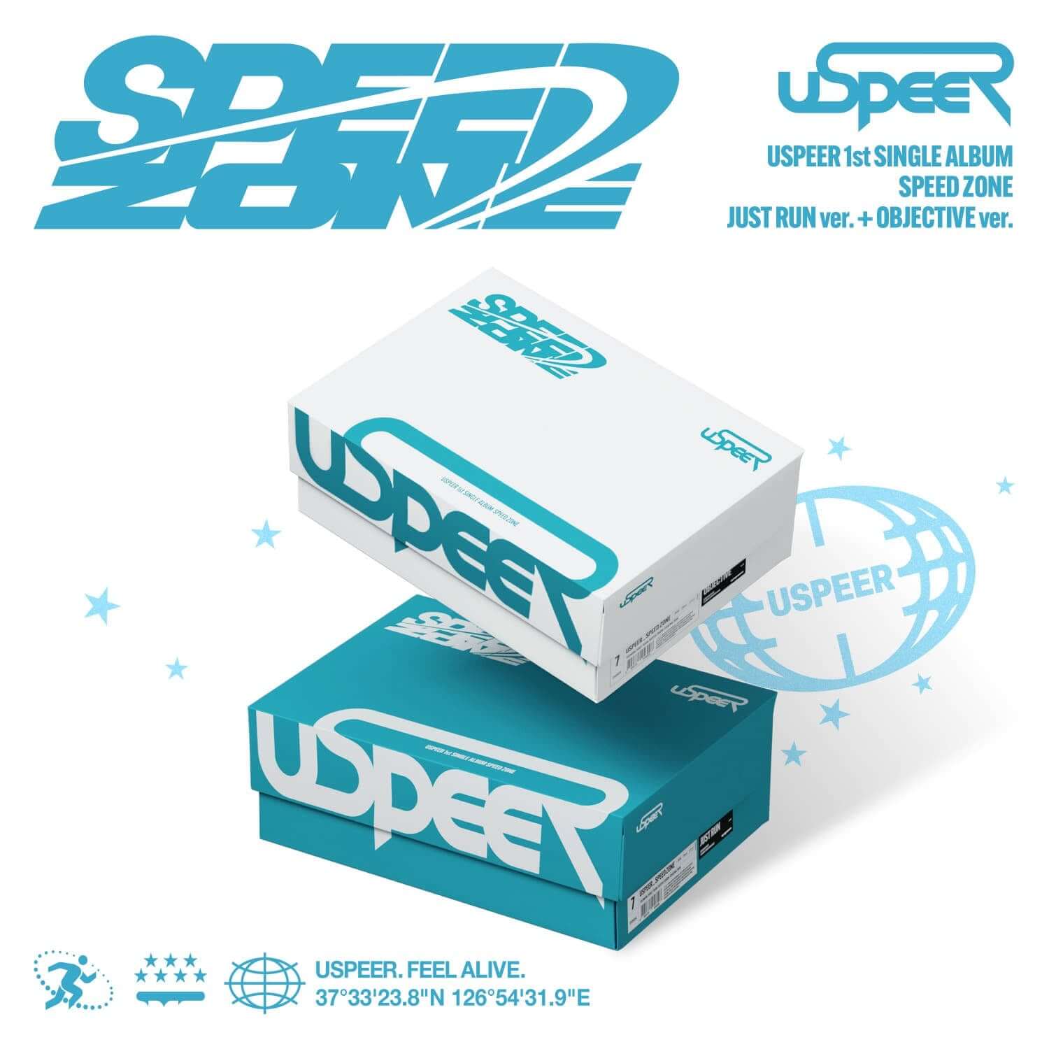 USPEER - 1st SINGLE ALBUM [SPEED ZONE] (OBJECTIFY/JUST RUN v | Kool Seoul - Buy Kpop Albums Online