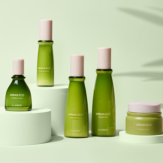 THE SAEM Urban Eco Harakeke Skincare 3 Set (Toner+Emulsion+Cream) available on Koolseoul.com, your Korean Eshop from Seoul !