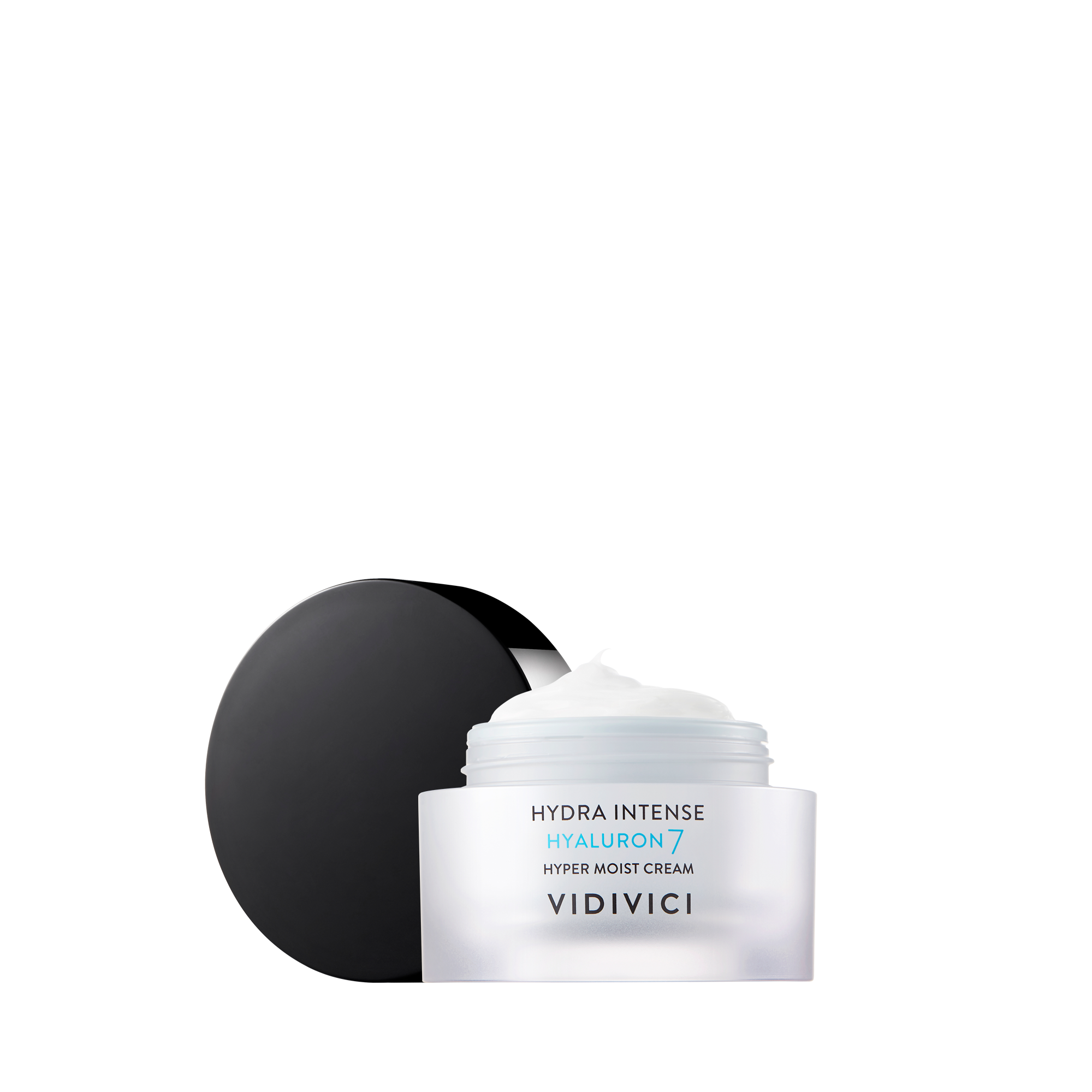 VIDIVICI Hydra Intense Hyaluronic 7 Hyper Moist Cream 50ml - Image of open jar with visible cream texture