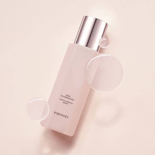 Bottle of VIDIVICI Skin Illumination Crystal Essence Drops 178ml with luminous effect