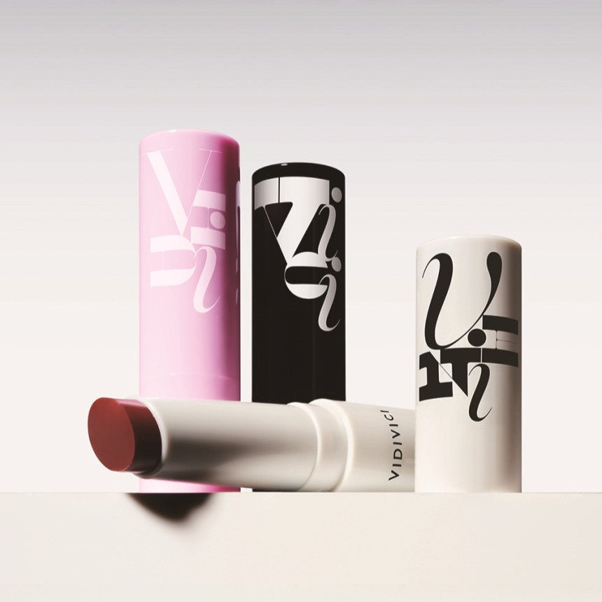 VIDIVICI The Melting Balm in sleek packaging with three elegant designs showcasing the product's luxurious appeal.