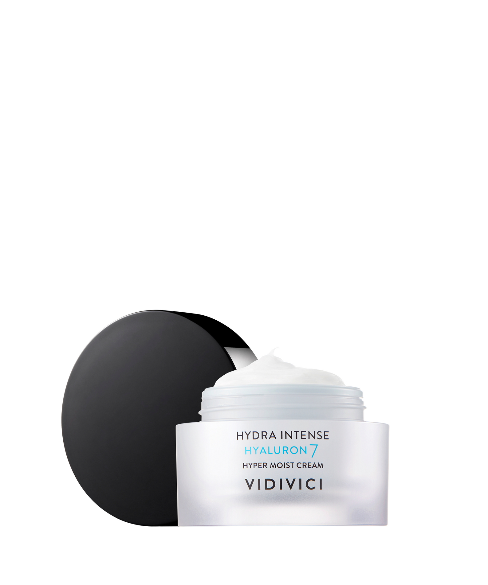 VIDIVICI Hydra Intense Hyaluronic 7 Hyper Moist Cream 50ml - Image of open jar with visible cream texture