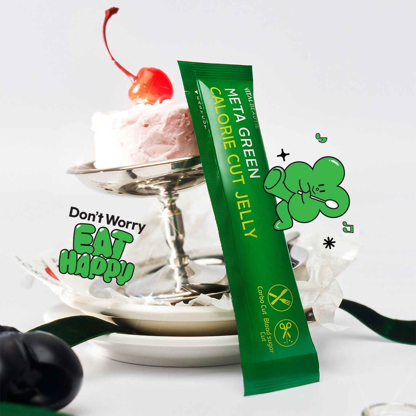 Vital Beautie Meta Green Calorie Cut Jelly 10 Packets