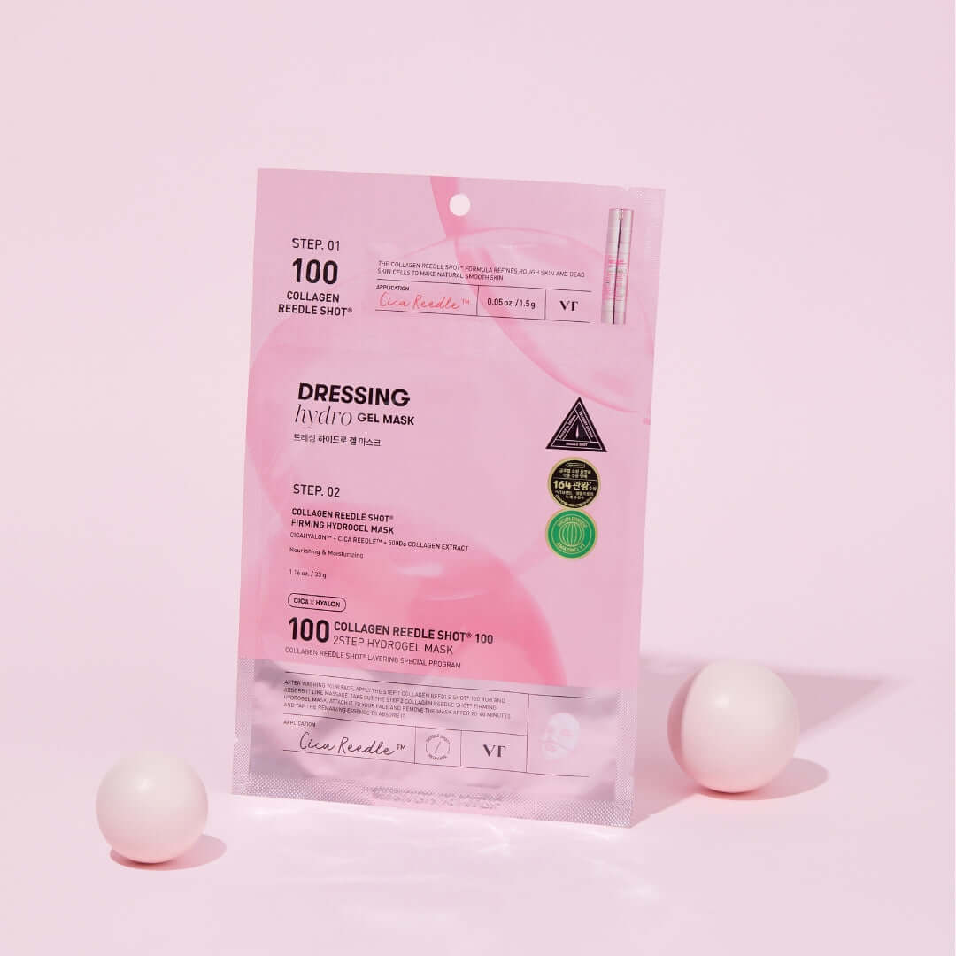 Vt Cosmetics  Collagen Riddle Shot 100 2-Step Hydrogel Mask (4 Sheets)