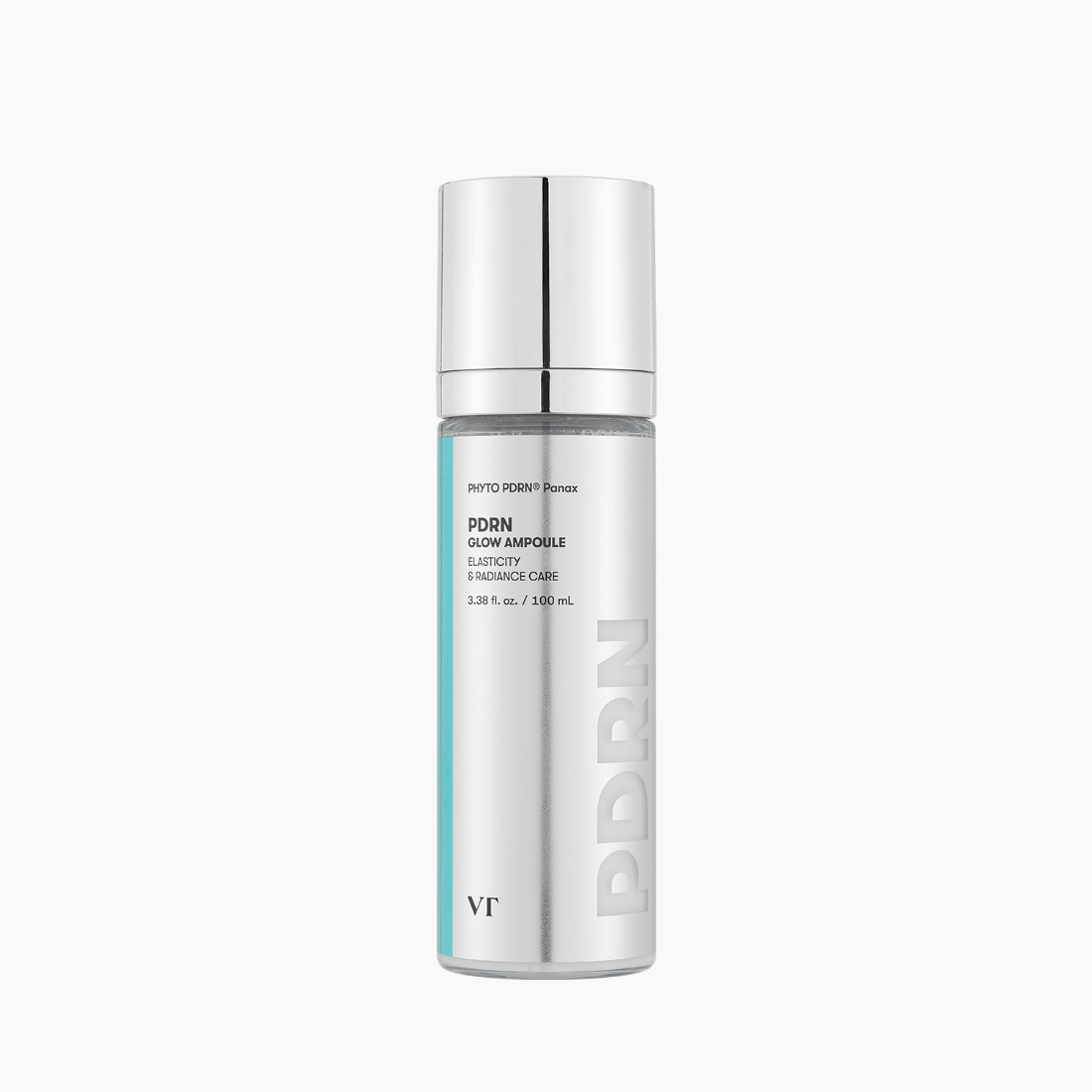 VT COSMETICS PDRN Glow Ampoule 100ml product bottle on a white background.