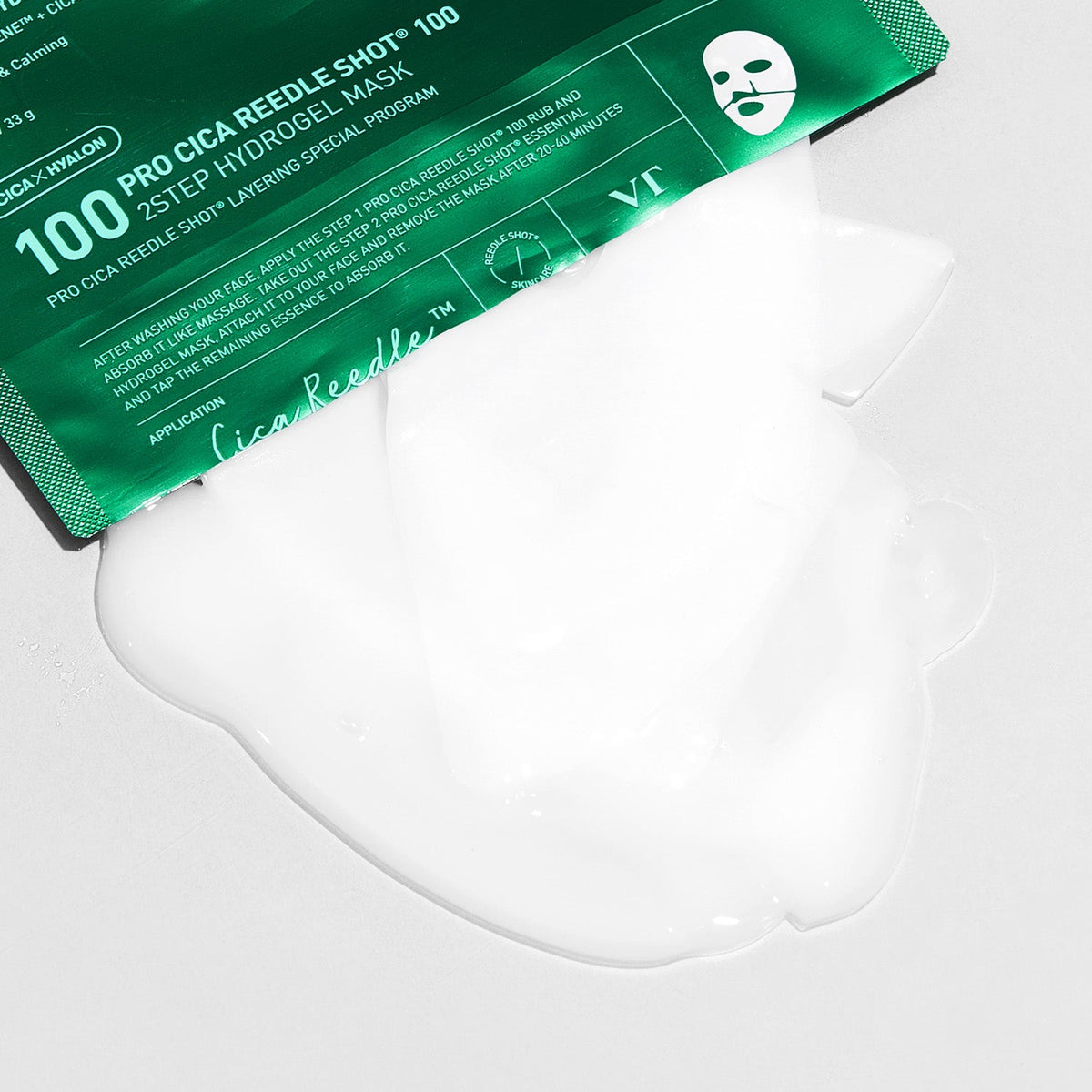 Vt Cosmetics  Pro Cica Riddle Shot 100 2-Step Hydrogel Mask (4-pack)