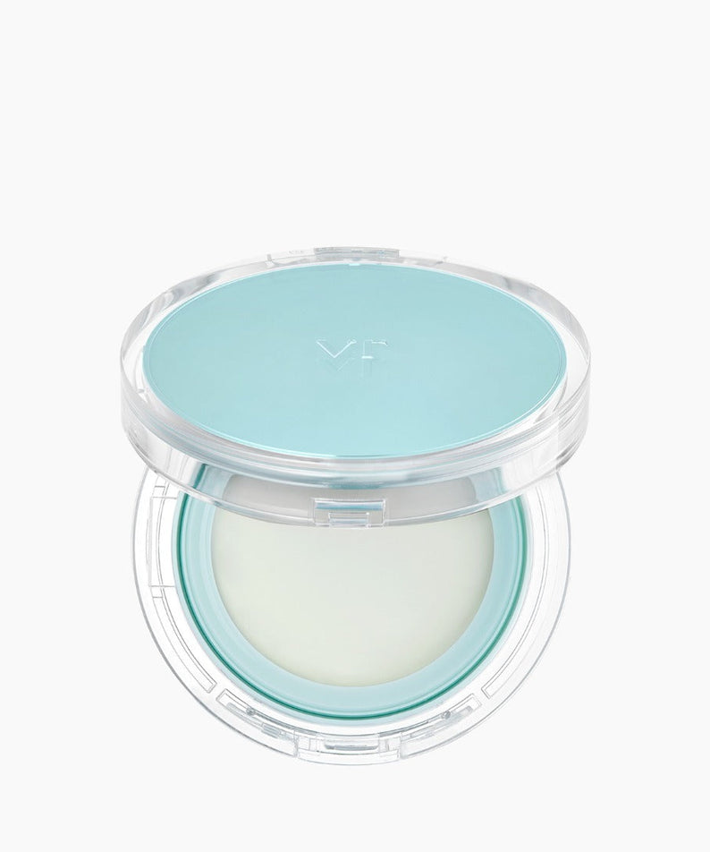 VT COSMETIC PDRN Essennce Glow Sun Pact 10g compact with open lid on white background.