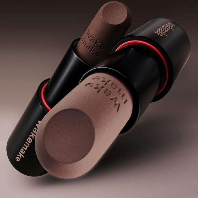 WAKEMAKE Soft Blurring Balm Stick with sleek design in elegant packaging.