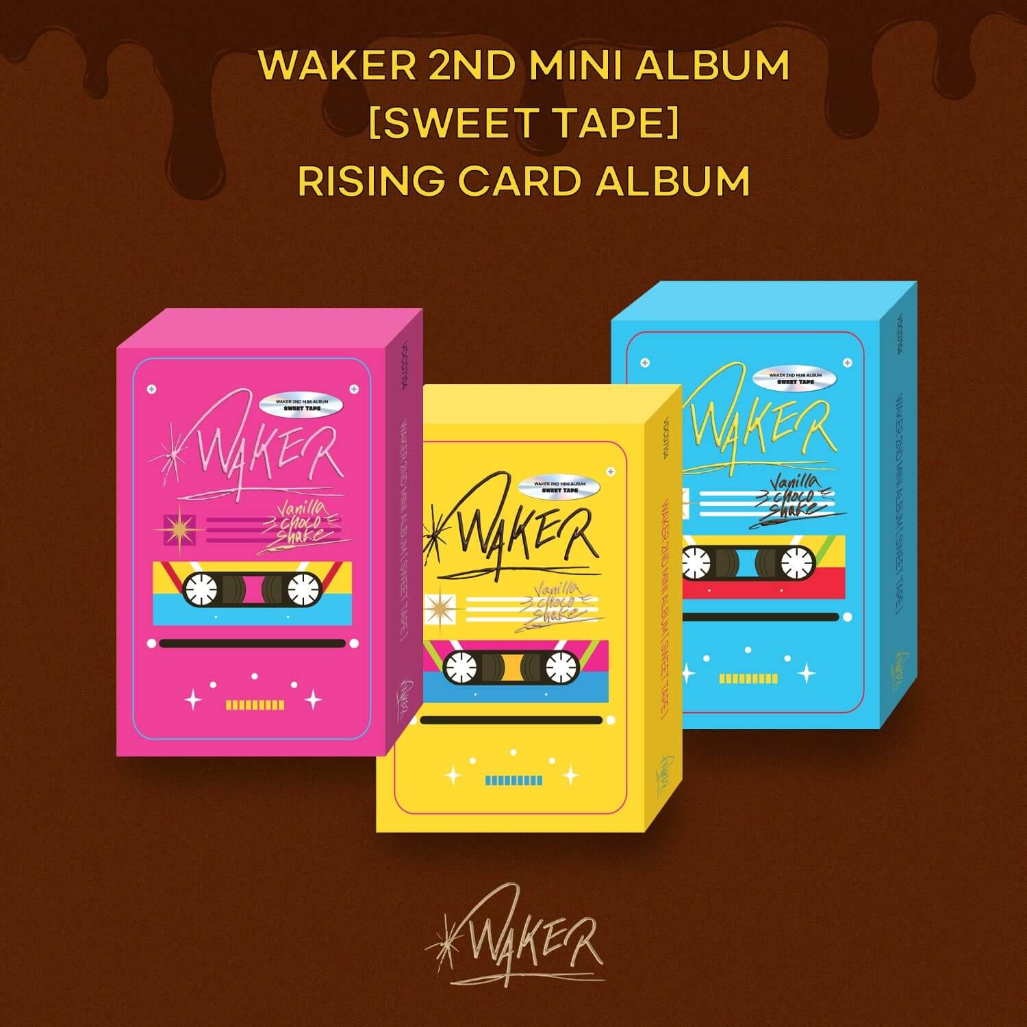 WAKER - 2nd Album [Sweet Tape] [RISING CARD ALBUM] (Random)  | Kool Seoul - Buy Kpop Albums Online