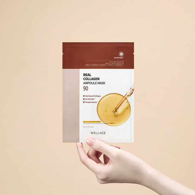 WELLAGE Real Collagen Ampoule Mask 10 Sheets