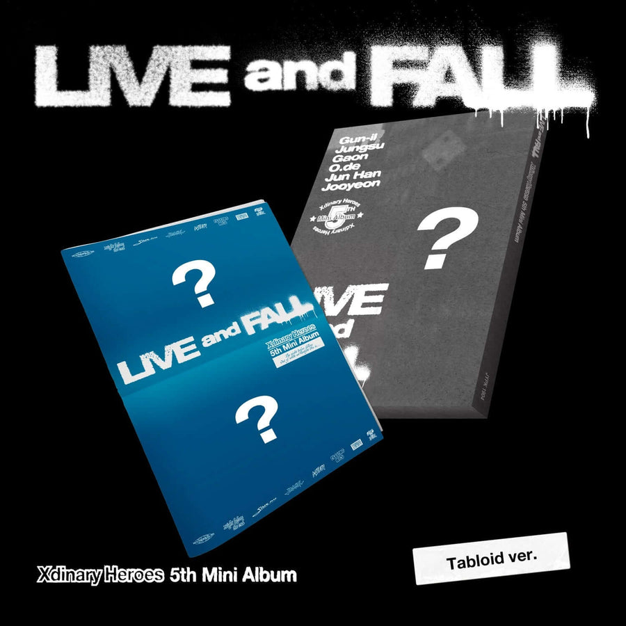Xdinary Heroes - 5th Album [Live And Fall] (Tabloid Ver.) - Kpop アルバム