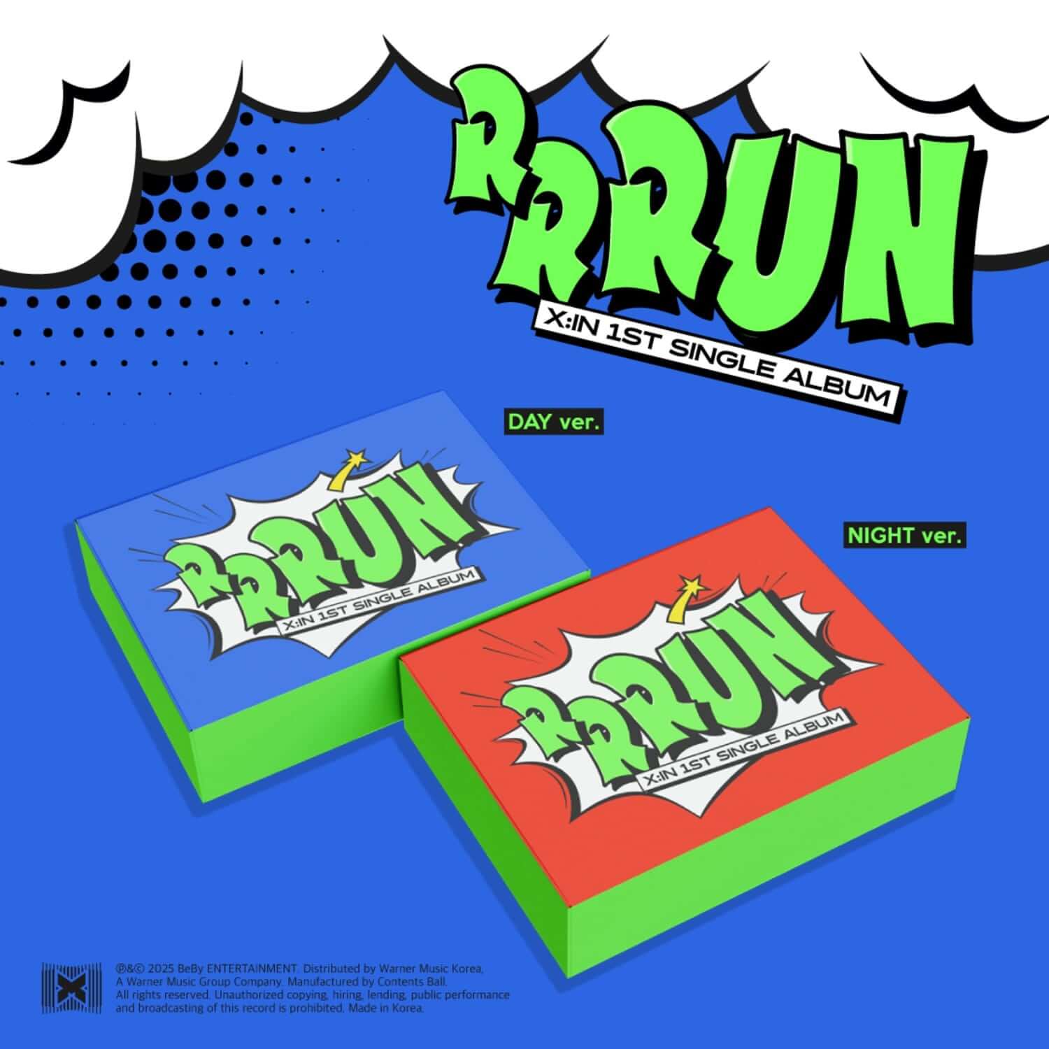 X:IN - [RRRUN] (DAY ver., NIGHT ver.) (Random) - Kpop Album | Kool Seoul - Buy Kpop Albums Online
