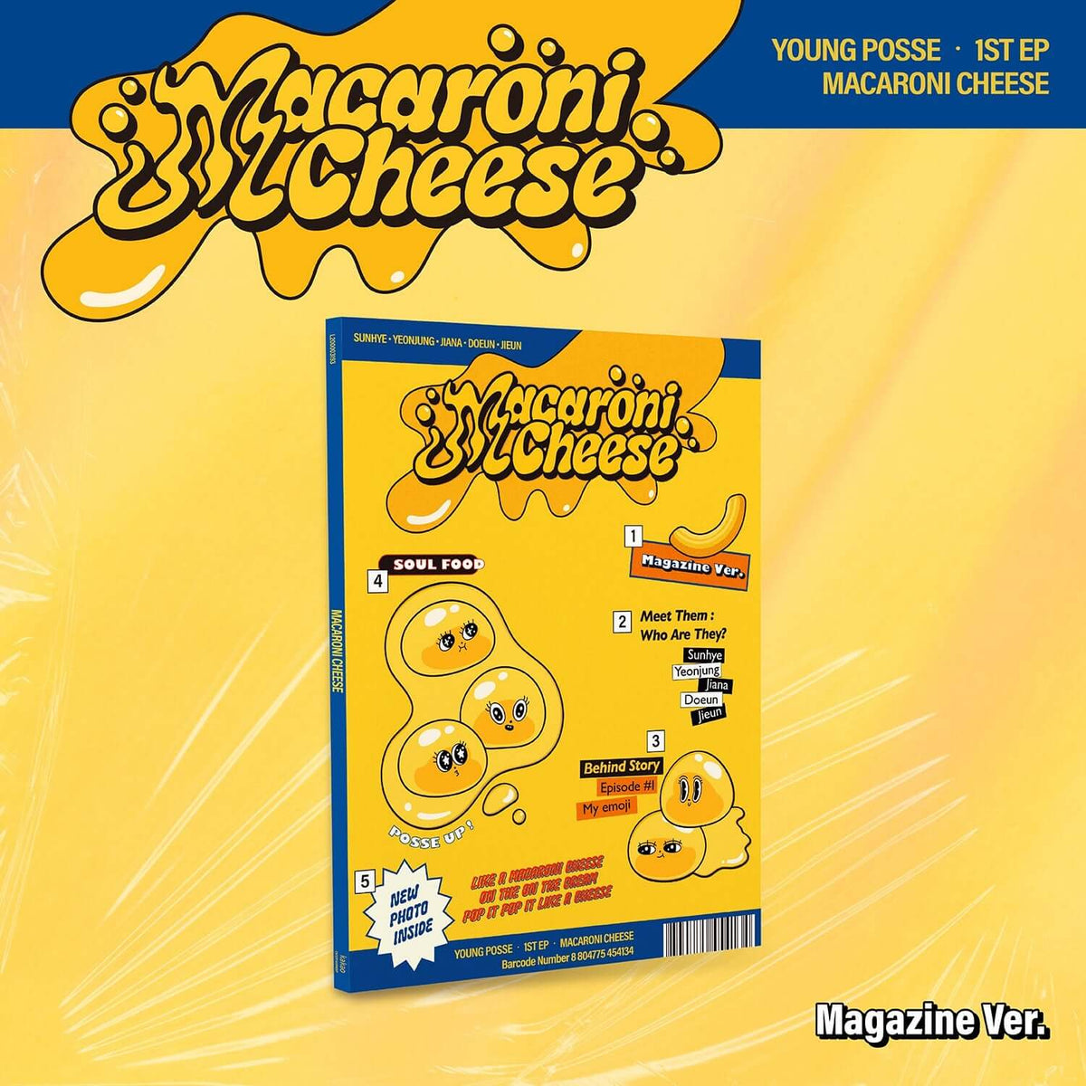YOUNG POSSE - EP [MACARONI CHEESE] (Magazine Ver.) - Kpop Al | Kool Seoul - Buy Kpop Albums Online
