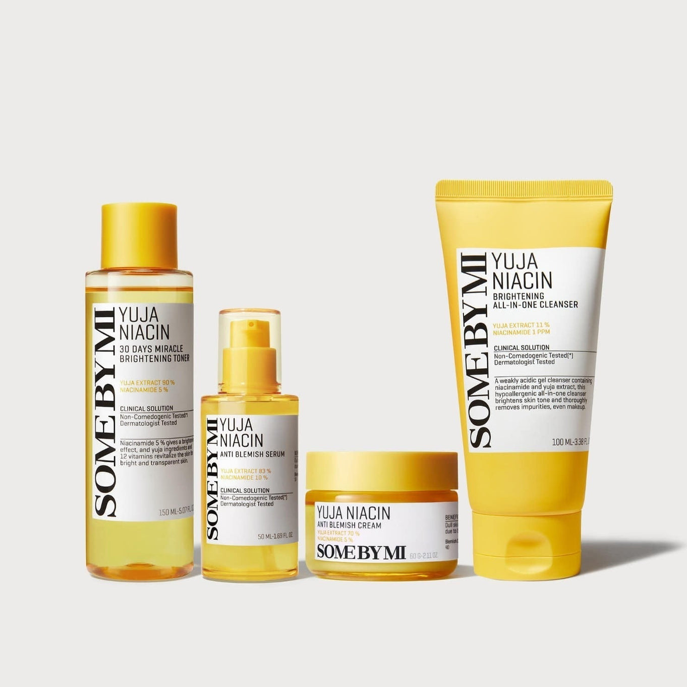 SOME BY MI Yuja Niacin Full Set (Toner+Serum+Cleanser+Cream) | Kool Seoul