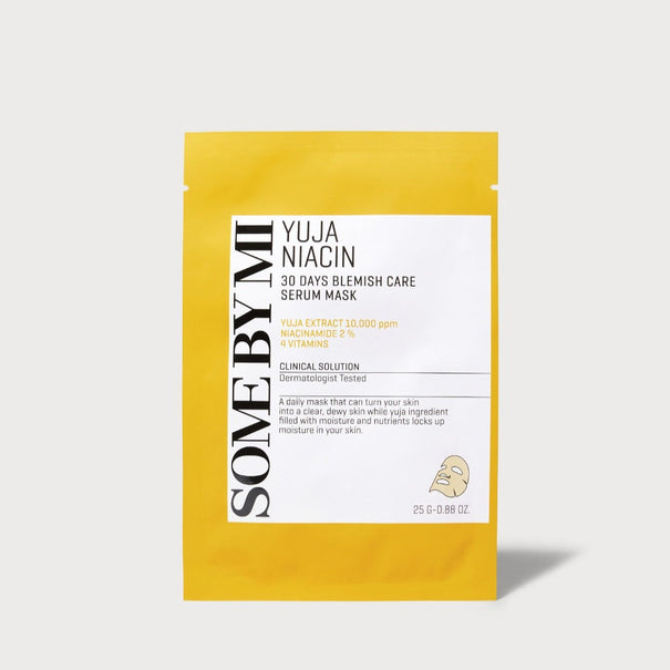 SOME BY MI Yuja Niacin Blemish Care Serum Sheetmask available on Koolseoul.com, your Korean Eshop from Seoul !