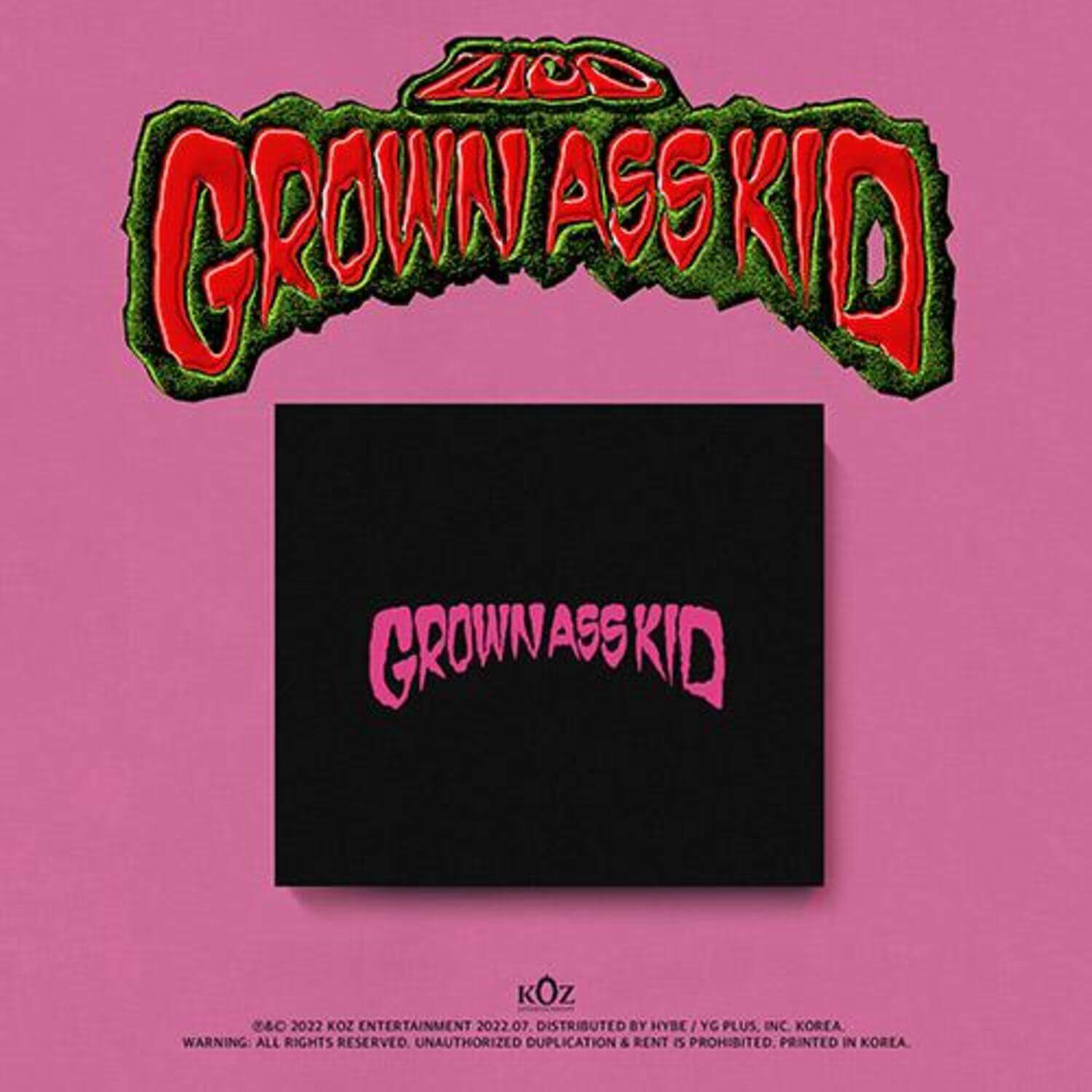 ZICO - 4th Mini Album [Grown Ass Kid] (Jewel Ver.) - Kpop Al | Kool Seoul - Buy Kpop Albums Online