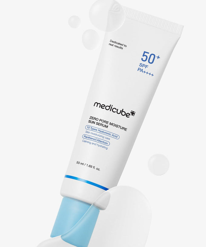 MEDICUBE Zero Pore Moisture Sun Serum 50ml with SPF 50+ for pore care and sun protection