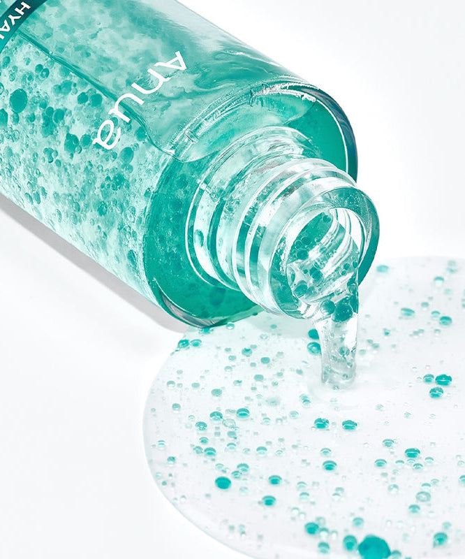ANUA PDRN Hyaluronic Acid Moisture Capsule Mist 100ml bottle with visible capsule texture, 100ml size in a light teal liquid.