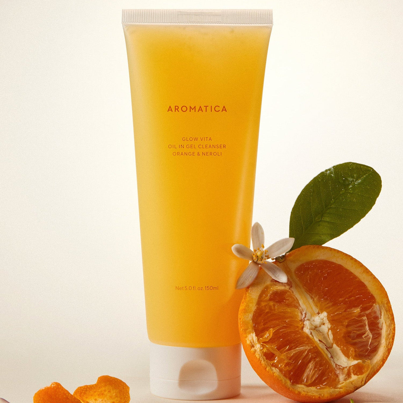 AROMATICA Glow Vita Oil-in-Gel Cleanser Orange & Neroli 150ML | Kool Seoul