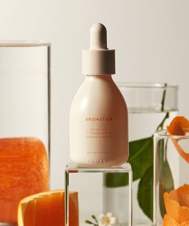 AROMATICA Glow Vita Toning Serum & Good Night Cream Set with citrus extract