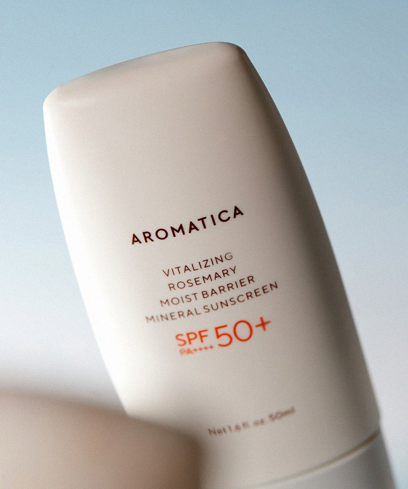 AROMATICA Vitalizing Rosemary Moisture Barrier Sunscreen 50ML bottle SPF 50+