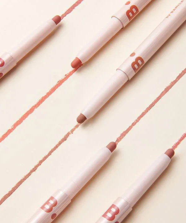 BANILA CO Smudging Lip Pencil displayed with multiple shades on a light background.