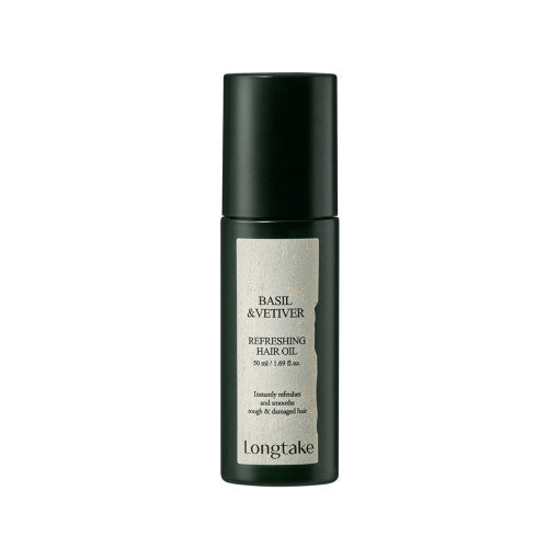 LONGTAKE Basil & Vetiver Refreshing Hair Oil 50ml | Kool Seoul