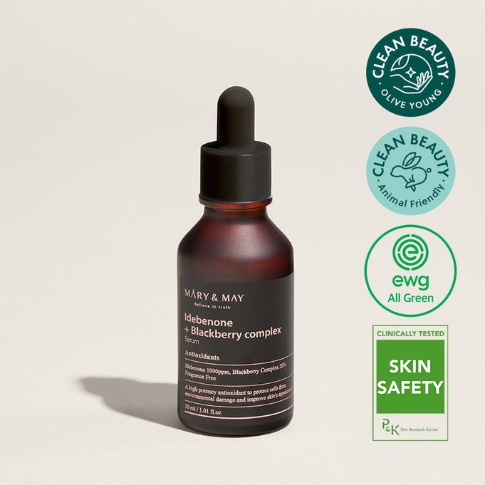 MARY & MAY Idebenone + Blackberry Complex Serum 30ml | Kool Seoul