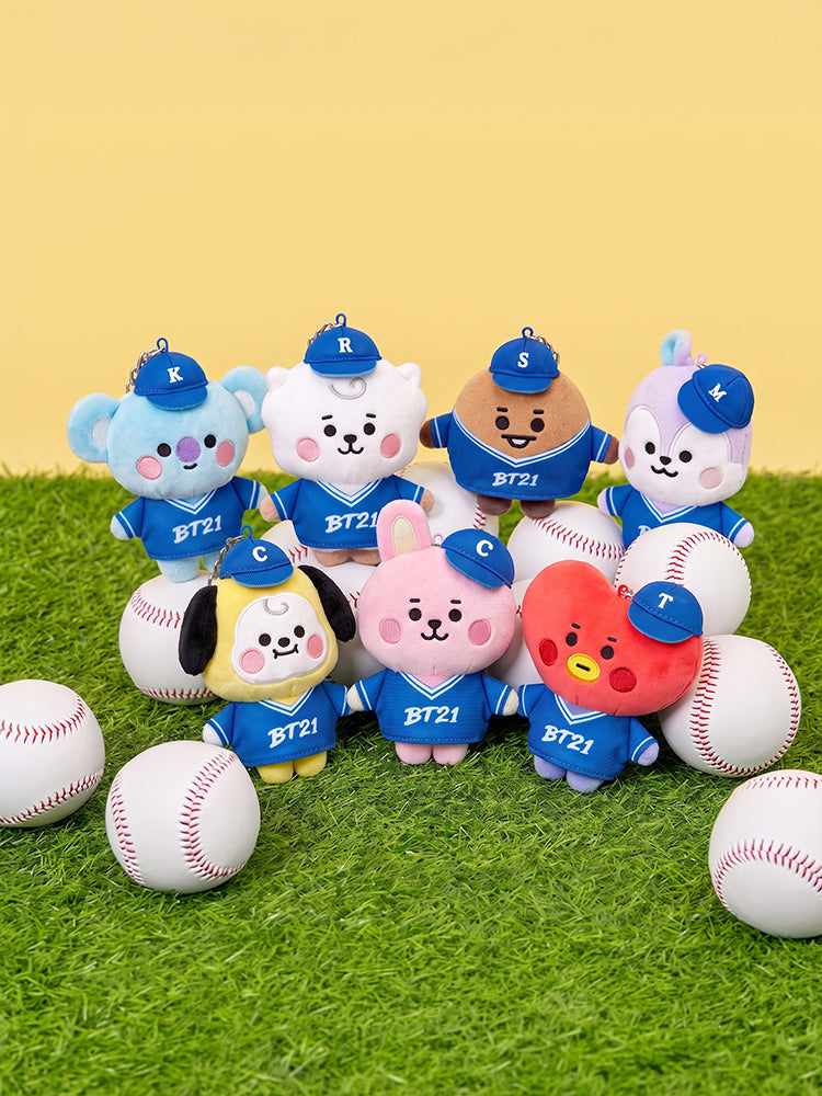BT21 BASEBALL FINGER PLUSH KEYRING