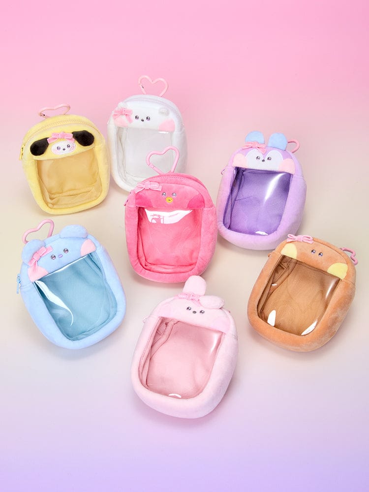 BT21 minini CLEAR BAG CHARM POUCH RIBBONED U