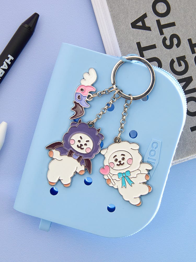 BT21 RJ メタルキーホルダー エンジェル＆ヴィラン