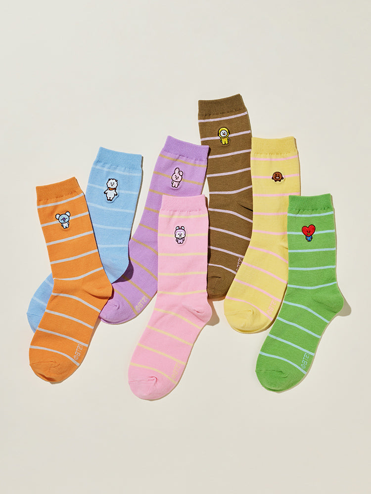 BT21 STRIPE SOCKS BASIC