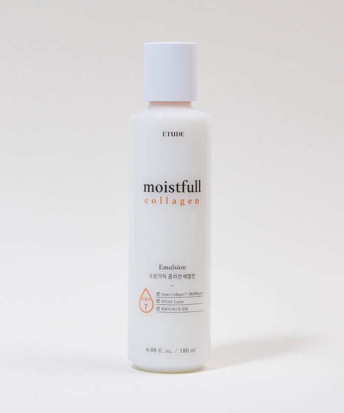 ETUDE Moistfull Collagen Emulsion 180ml bottle against neutral background