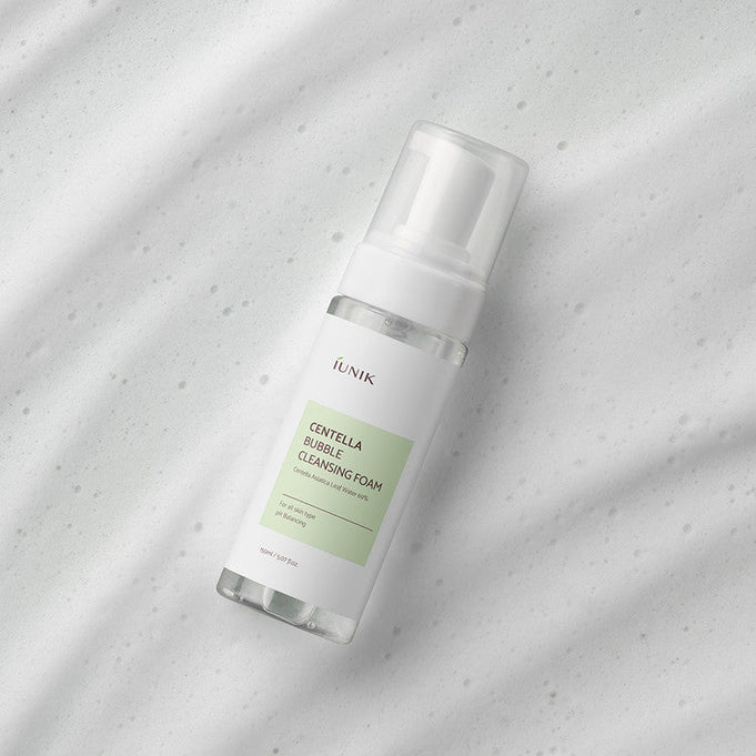 iUNIK Centella Bubble Cleansing Foam 150ml disponible sur Ma petite Coree, ton Eshop 100% K-beauty en direct de Seoul