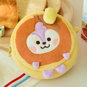 BT21 Bakery Pouch with cute character design, perfect for storing small items or as a gift.