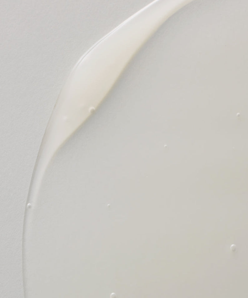 Close-up texture of KLAIRS Fundamental Eye Awakening Gel 35ml, showcasing its lightweight and hydrating formula.