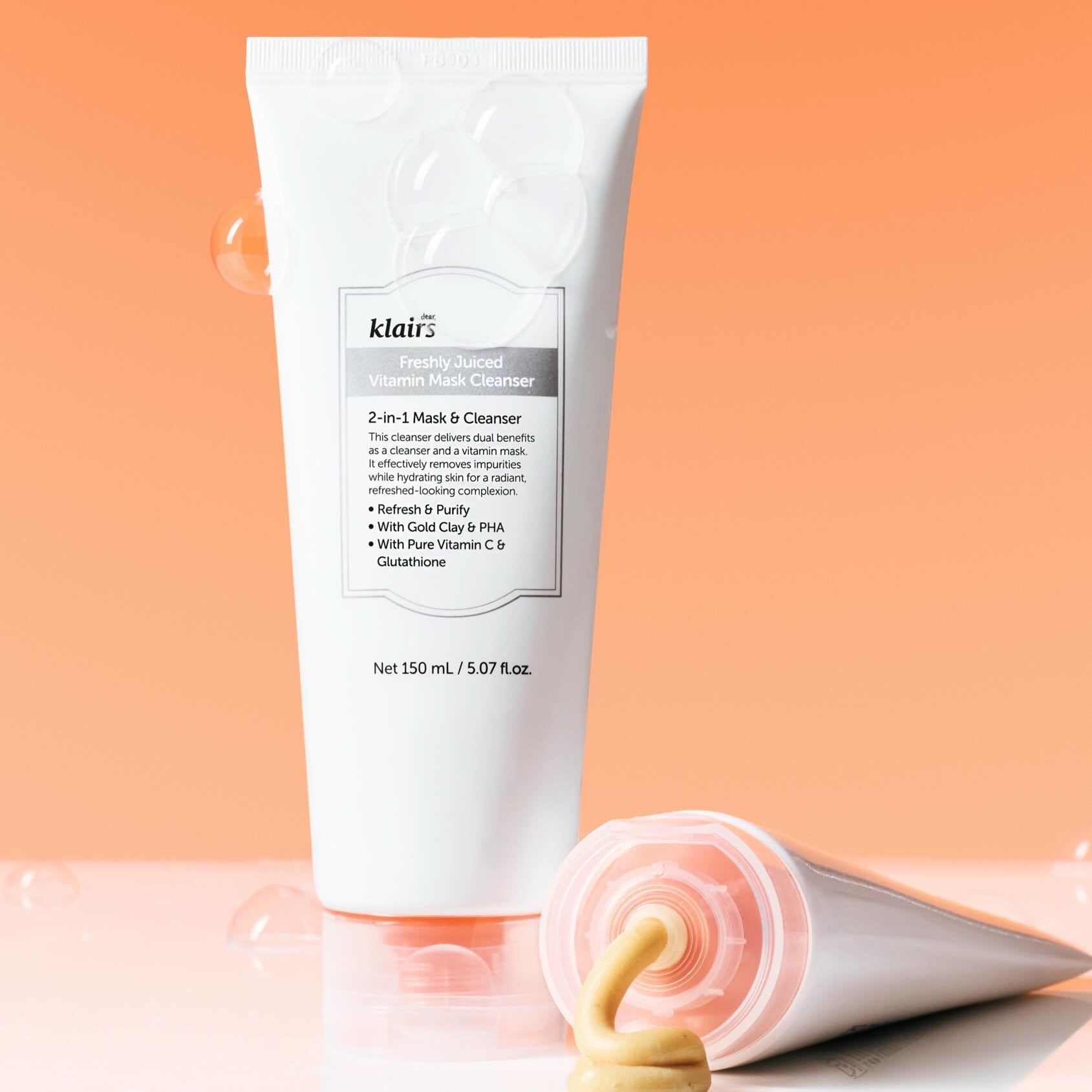 KLAIRS Freshly Juiced Vitamin Pack Cleanser 150ml | Kool Seoul