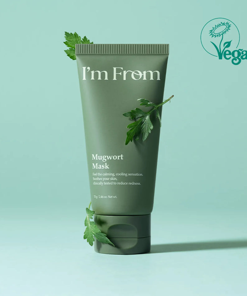 I'M FROM Mugwort Mask 70g product image with vegan label