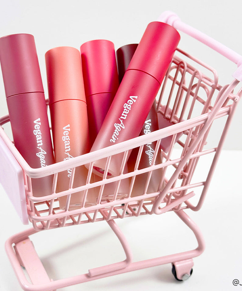 TOUCH IN SOL Vegan Again Blurcore Lip Tint in pink cart display