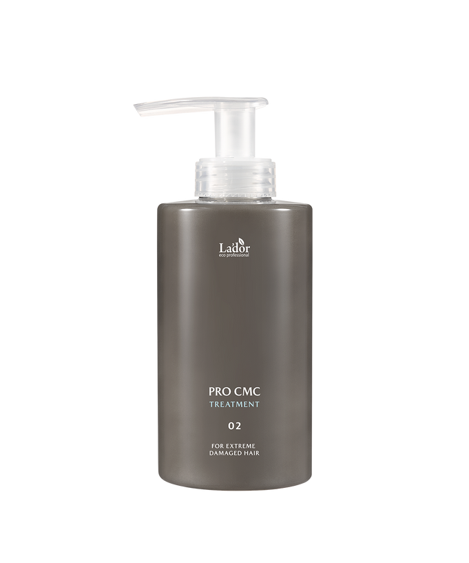 LADOR Pro CMC Treatment 380ml bottle for extreme damaged hair care with pump dispenser.