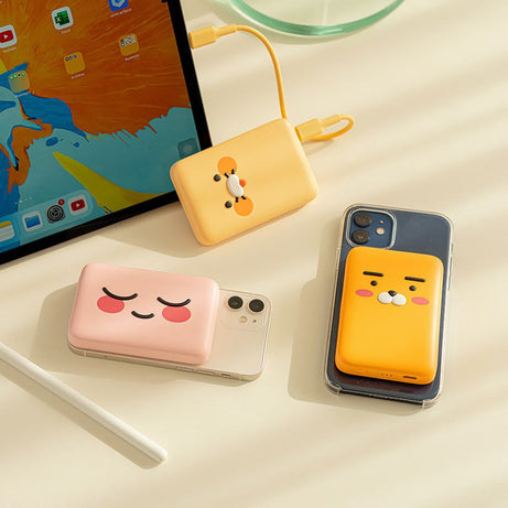 KAKAO FRIENDS Wireless Magnetic Battery 5000mAh available on Koolseoul.com, your Korean Eshop from Seoul !