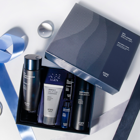 IOPE Men Bio Anti-Aging Set (Essence, Emulsion, Cleanser)