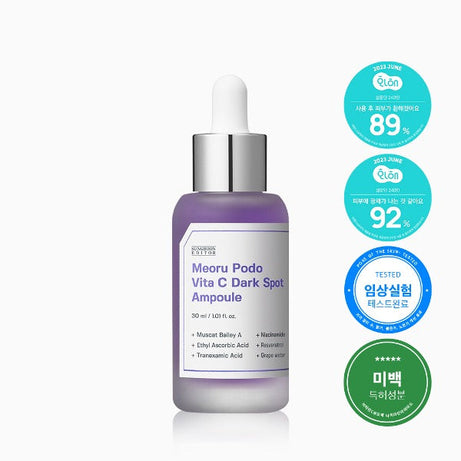 SUNGBOON EDITOR Meoru Podo Vita C Dark Spot Ampoule 30ml available on Koolseoul.com, your Korean Eshop from Seoul !