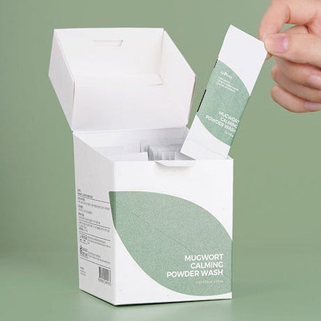 ISNTREE Mugwort Calming Powder Wash x25 available on Koolseoul.com, your Korean Eshop from Seoul !