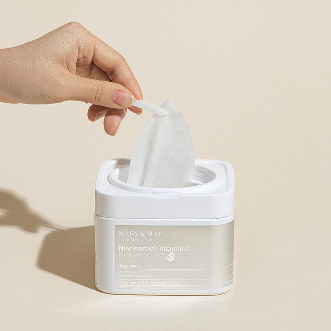 MARY & MAY Niacinamide Vitamin C Brightening Mask x30 | Kool Seoul