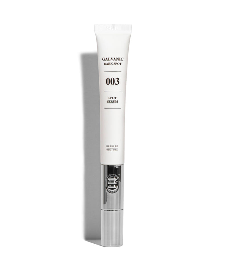 BARULAB Galvanic Dark Spot Serum 20ml product image in white bottle packaging.