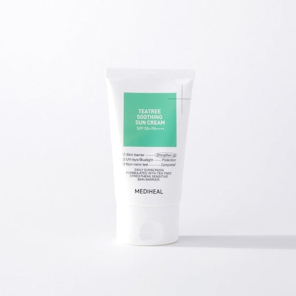 MEDIHEAL Teatree Soothing Sun Cream 50ml available on Koolseoul.com, your Korean Eshop from Seoul !