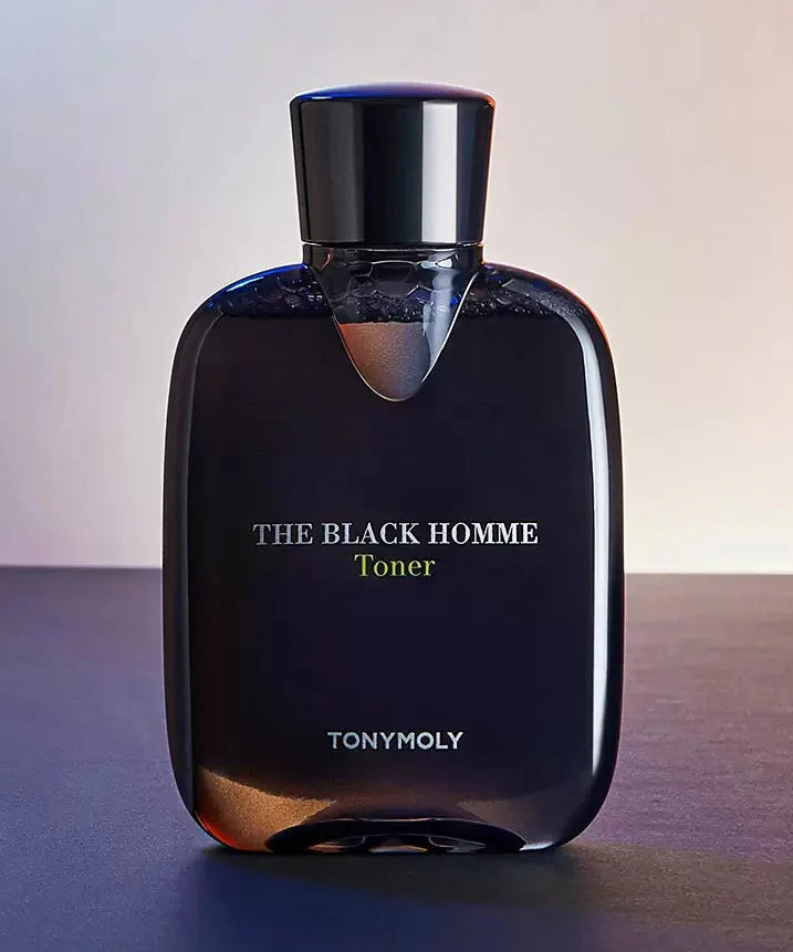 TONYMOLY The Black Homme Toner 160ml - Gentleman Korea: premium Korean men’s skincare toner in sleek black bottle